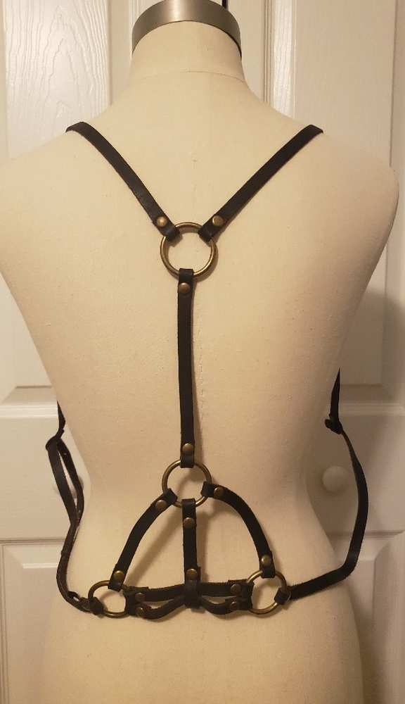 Free People leather holster/vest